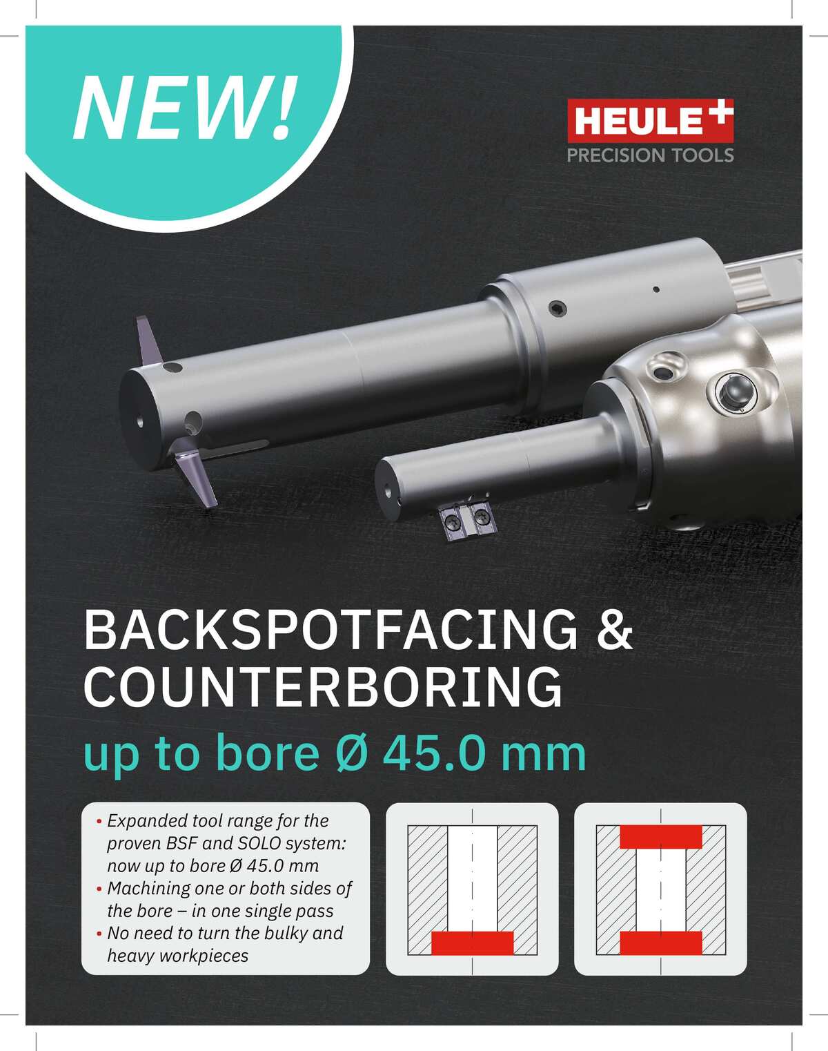 HEULE backspotfacing tools, up to Ø45.0mm